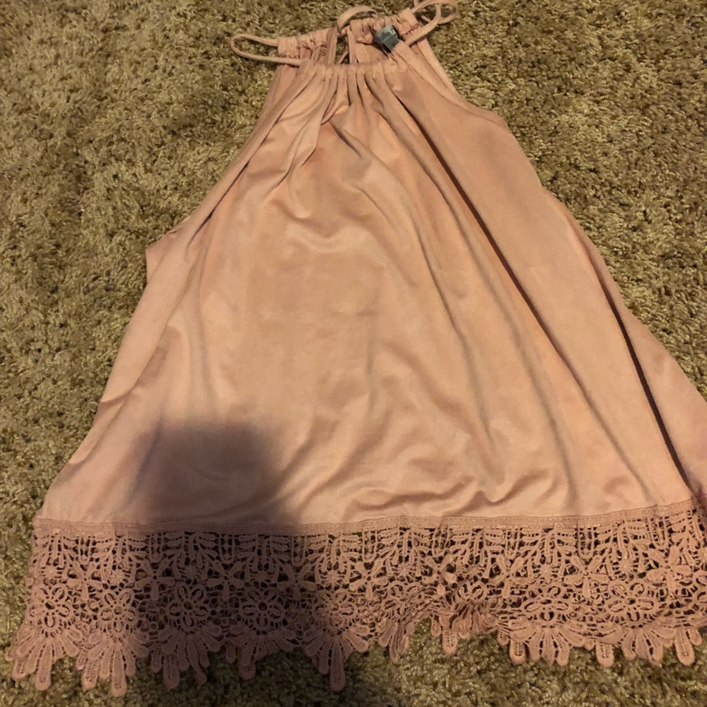 Light pink halter top tank top